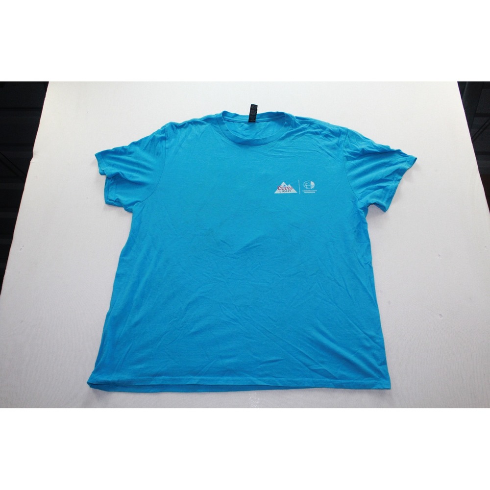 District Coors Light T-Shirt Mens XL Blue Excellent Conservation Minnesota Tee